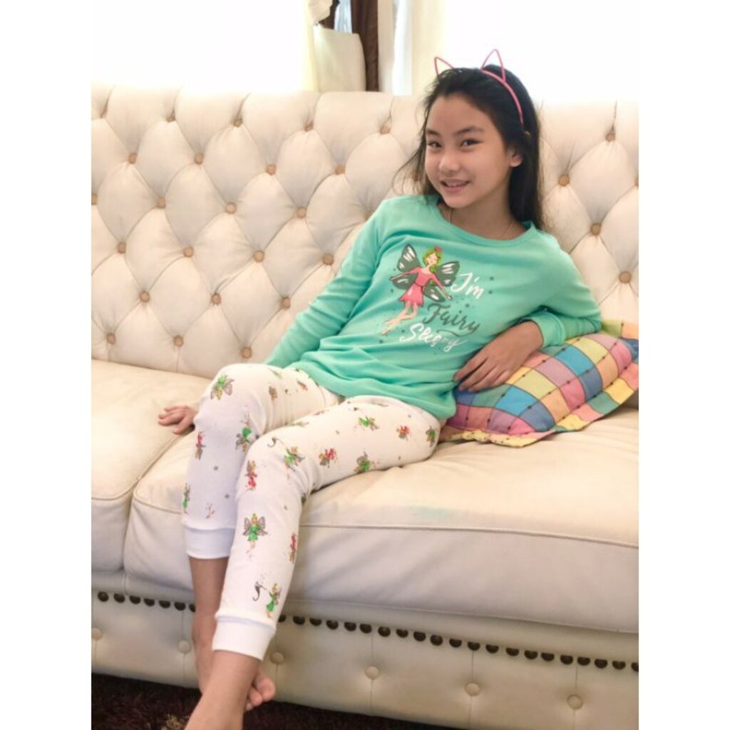 ชุดนอนเด็กหญิง ไซส์ 95-160 ผ้า Cotton100% ทอนุ่ม ส่งในไทย