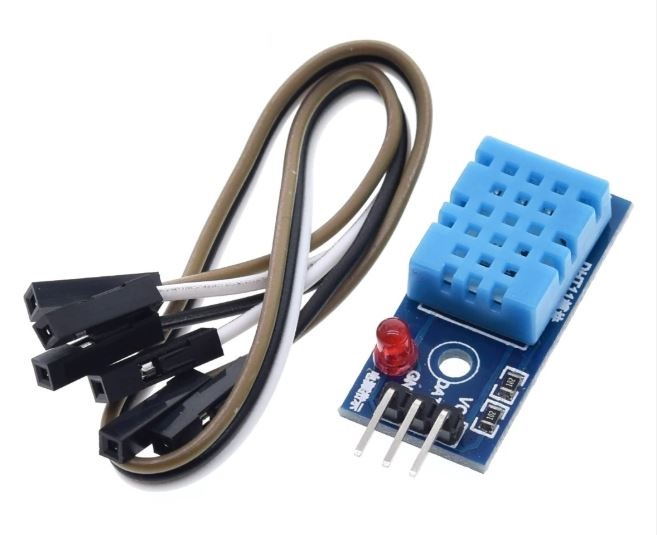 DHT11 Digital Temperature and Humidity Sensor DHT11 แบบ PCB พร้อมสายไฟ