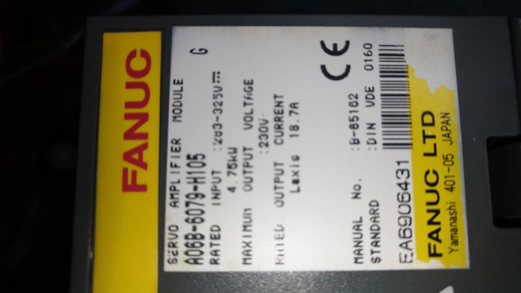 FANUC A06B-6079-H105 SERVO DRIVE