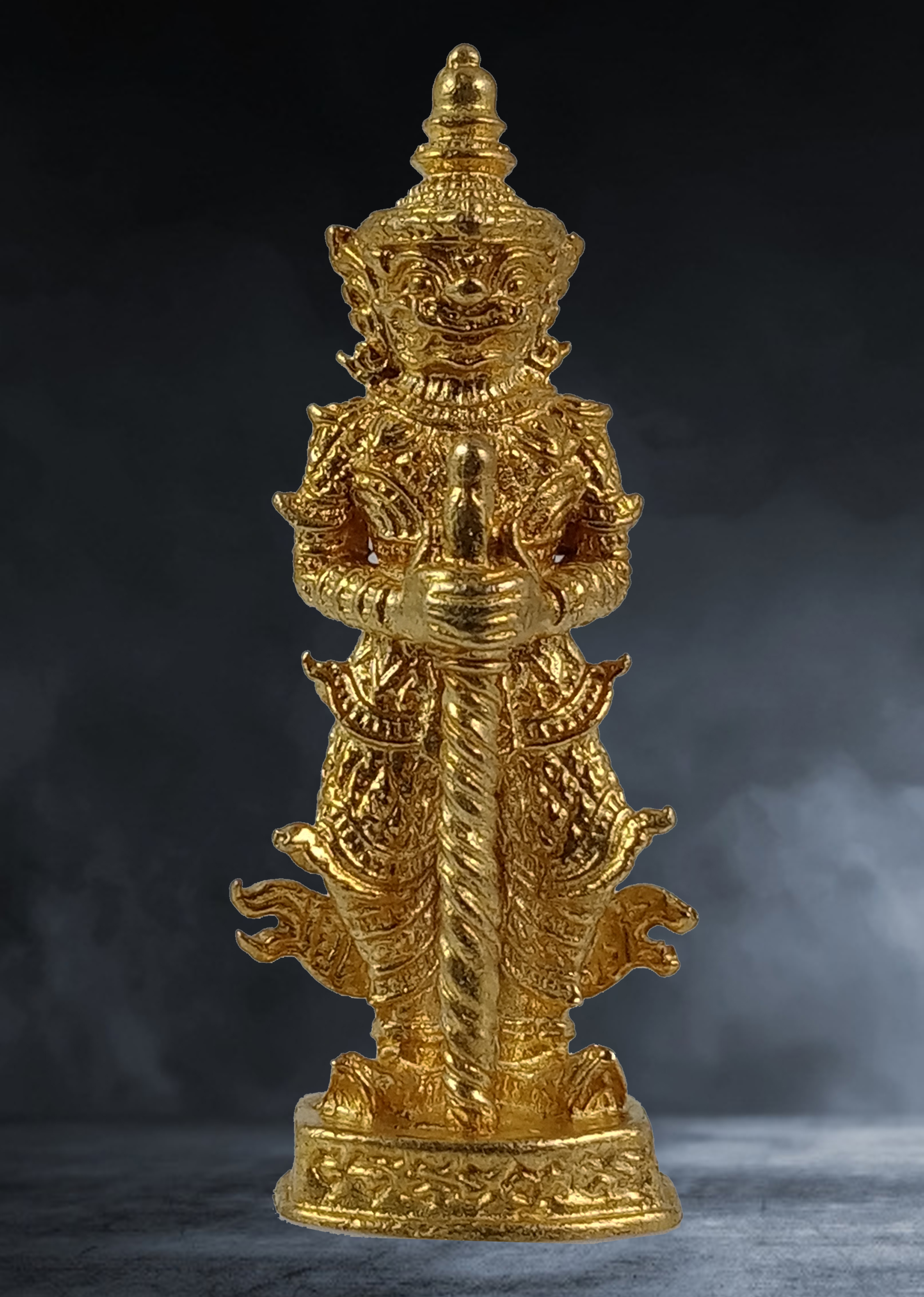 รูปหล่อ ท้าวเวสสุวรรณ สวนพุทธรรมหลวงปู่ใหญ่ จ.สุพรรณบุรี ที่ระลึกงานกฐิน ปี ๒๕๖๕