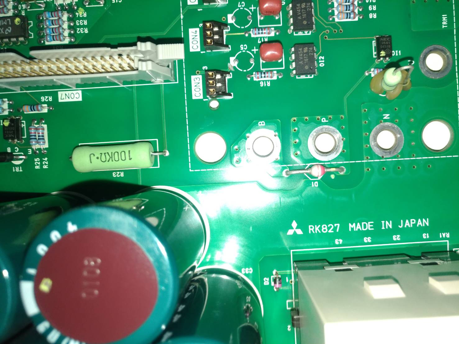 MITSUBISHI RK827A POWER BOARD FOR SPINDLE DRIVE