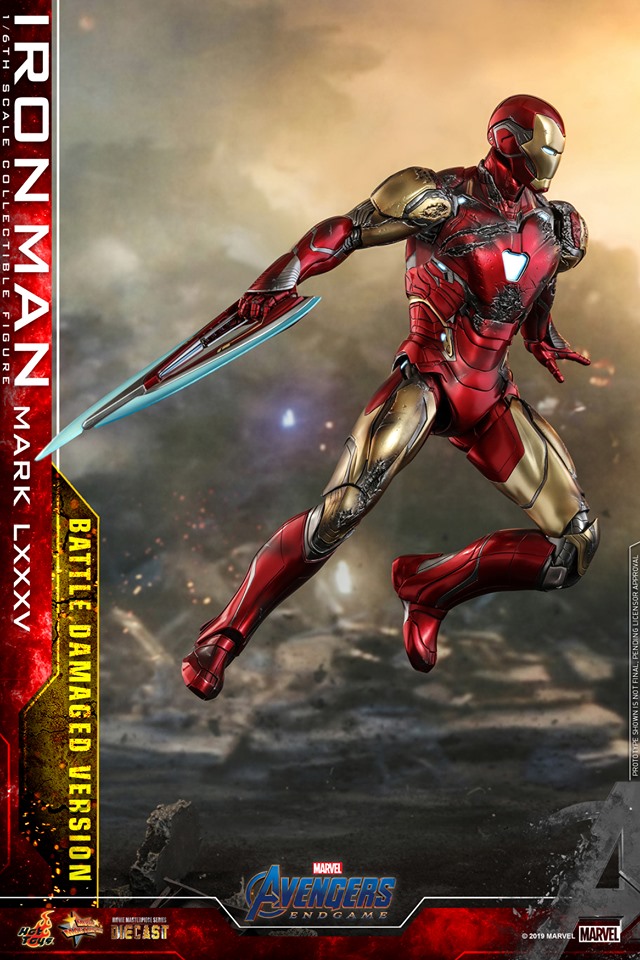 650801 MMS543D33 - Avengers: Endgame - 1/6th scale Iron Man Mark LXXXV (Battle Damaged Version) Collectible Figure