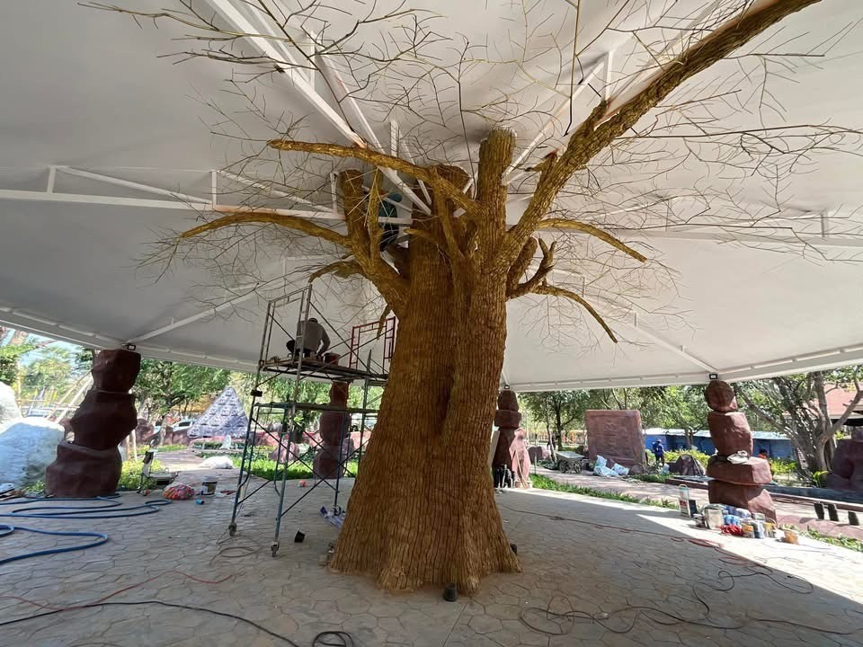 งานออกแบบ จัดสร้างสวนพุทธศิลป์ อุทยานพระนาดูนทะลุมิติ จ.มหาสารคาม สอบถาม โทร 061-6592998
