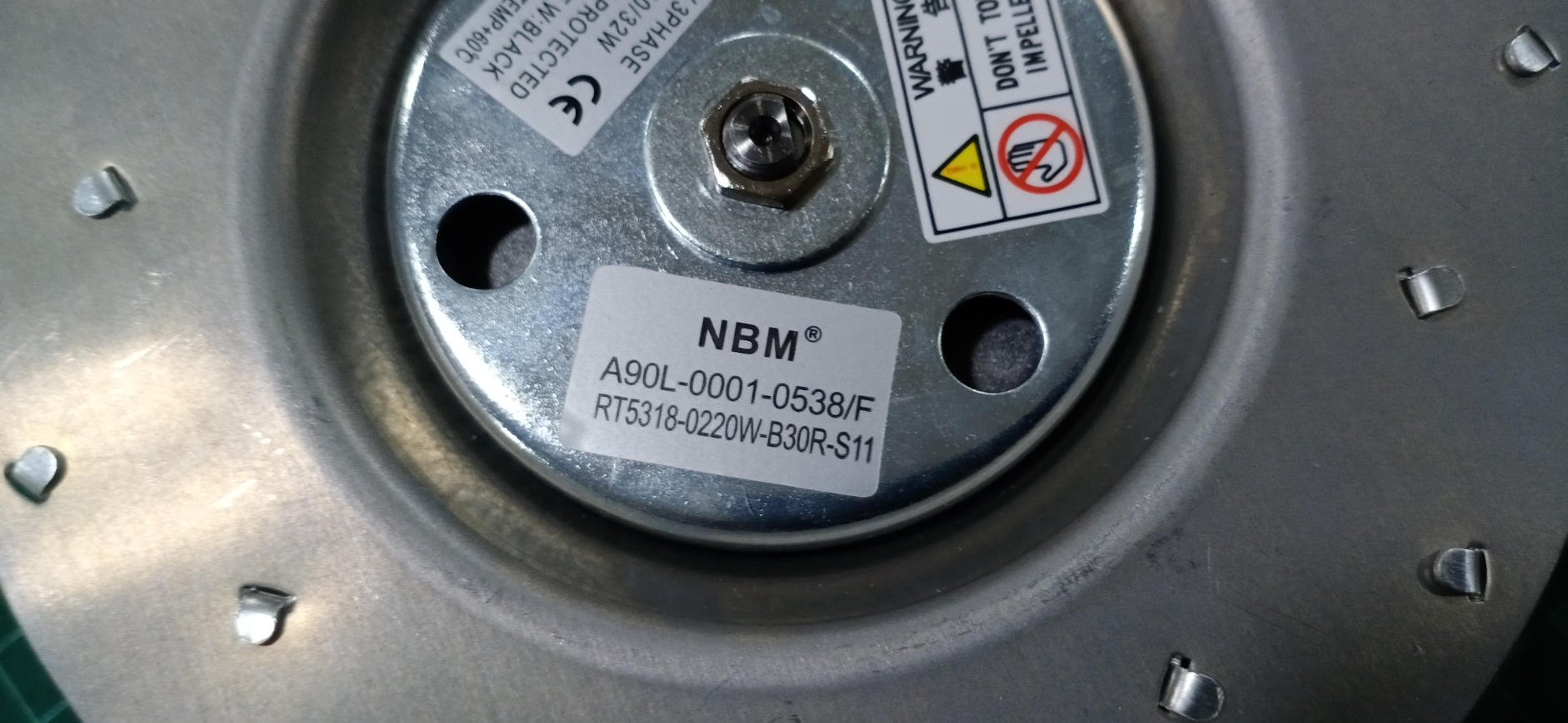 FANUC A90L-0001-0538/F RT5318-0220W-B30R-S11 SPINDLE FAN MOTOR