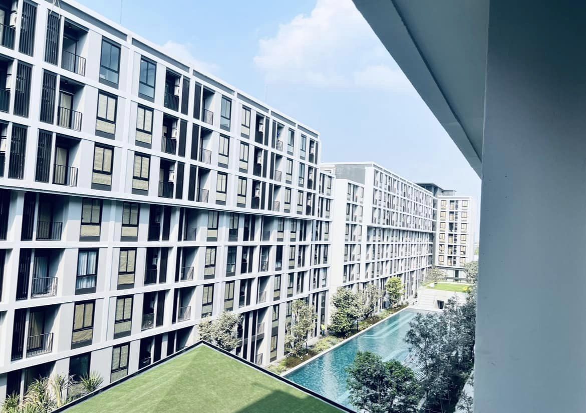 ปล่อยเช่าคอนโด Nue Cross Khu Khot Station (นิว ครอส คูคต สเตชัน) - ห้องใหม่แกะกล่อง 1ห้องนอน 1ห้องน้ำ 1ห้องนั่งเล่น - ใกล้ BTS คูคต เพียง8สถานีถึงศรีปทุม 9สถานีถึงเกษตร - ขนาดห้อง 27 ตรม. ชั้น 5 ตึก C