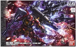 Bandai 4573102631381 HG 1/144 High Mobility Type Zaku II Psycho Zaku [Gundam Thunderbolt Anime Ver.] 2700 yen