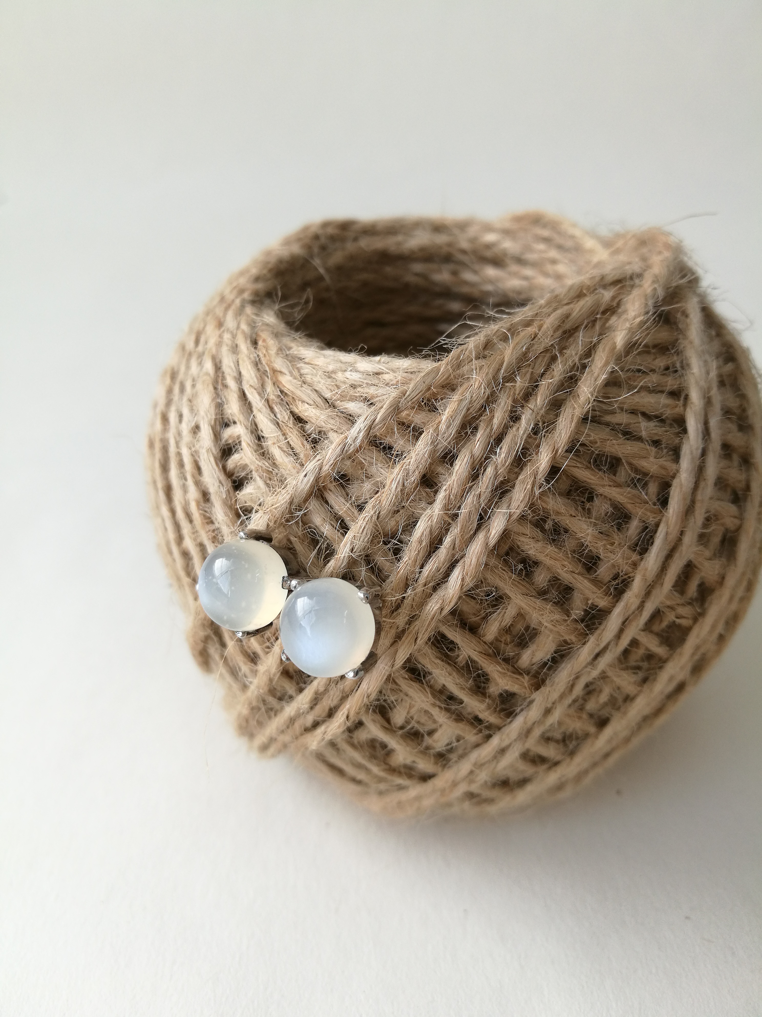 ต่างหูมูนสโตน(Moonstone)