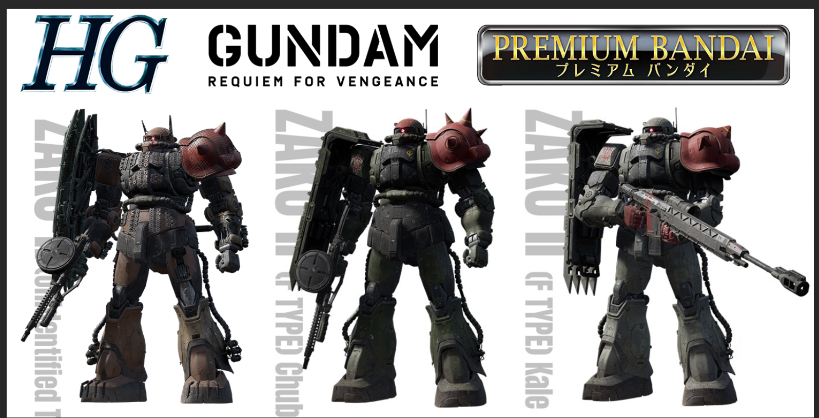 Bandai P-bandai 4573102672841 HG 1/144 ZAKU II F Type CHUBS & KALE UNDENTIFIED SOLARI Custom Parts Set [ RFV ]