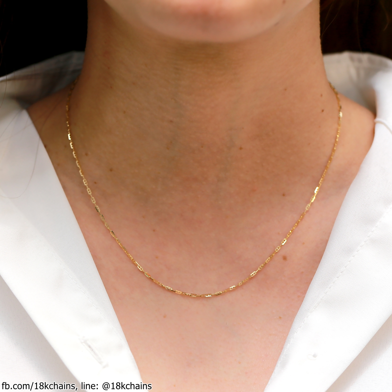 สร้อยอิตาลี18kแท้ ลายกุชชี่