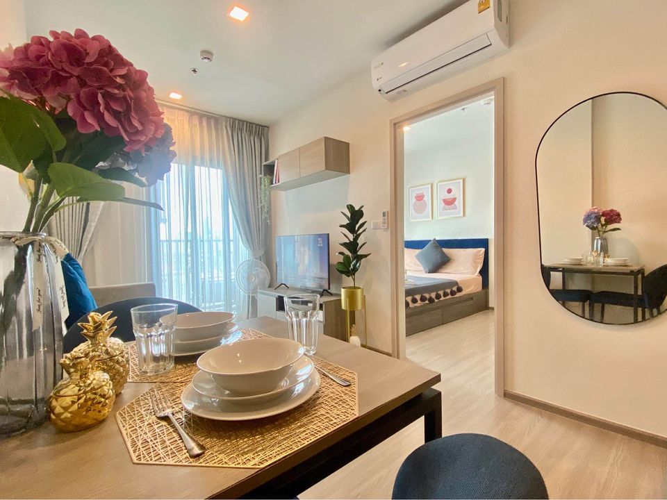 ปล่อยเช่าคอนโด เดอะ เบส เพชรบุรี - ทองหล่อ (THE BASE Phetchaburi - Thonglor) - 1ห้องนอน 1ห้องน้ำ 1ห้องนั่งเล่น - ใกล้ MRT เพชรบุรี BTS ทองหล่อ - ขนาดห้อง 33.5 ตรม. ชั้น 12