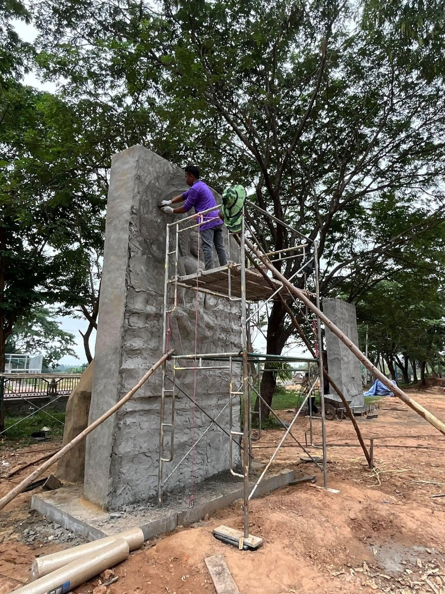 งานออกแบบ จัดสร้างสวนพุทธศิลป์ อุทยานพระนาดูนทะลุมิติ จ.มหาสารคาม สอบถาม โทร 061-6592998