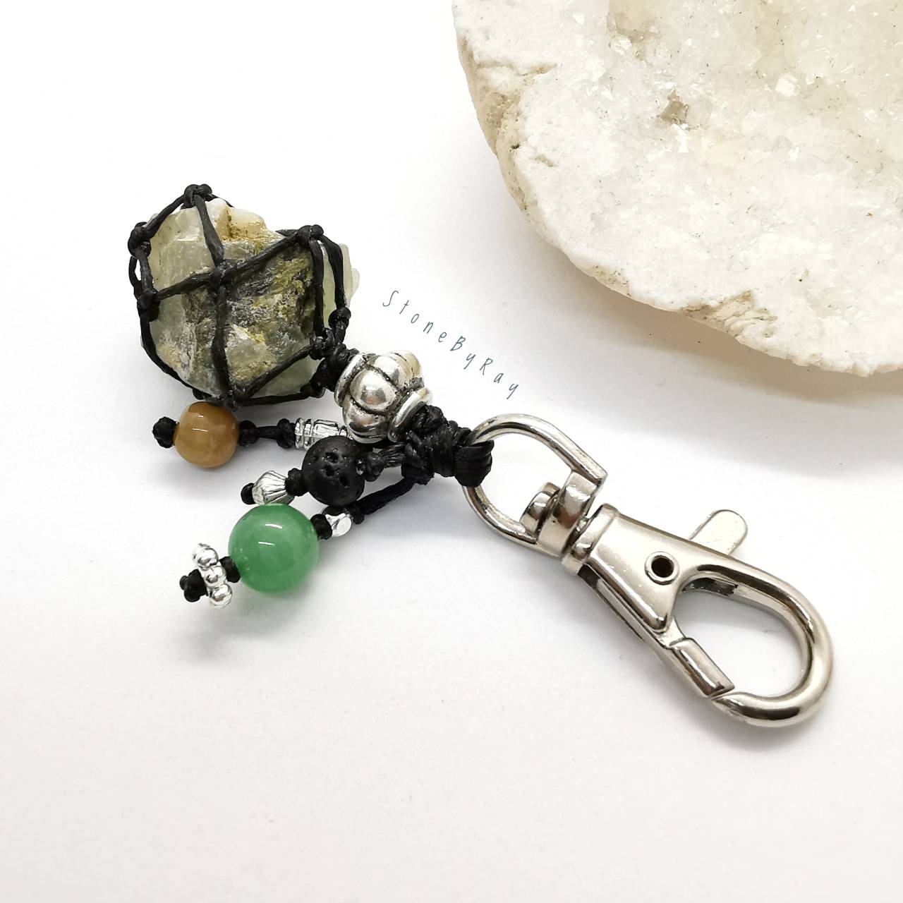 พวงกุญแจหินพรีไนท์ Prehnite