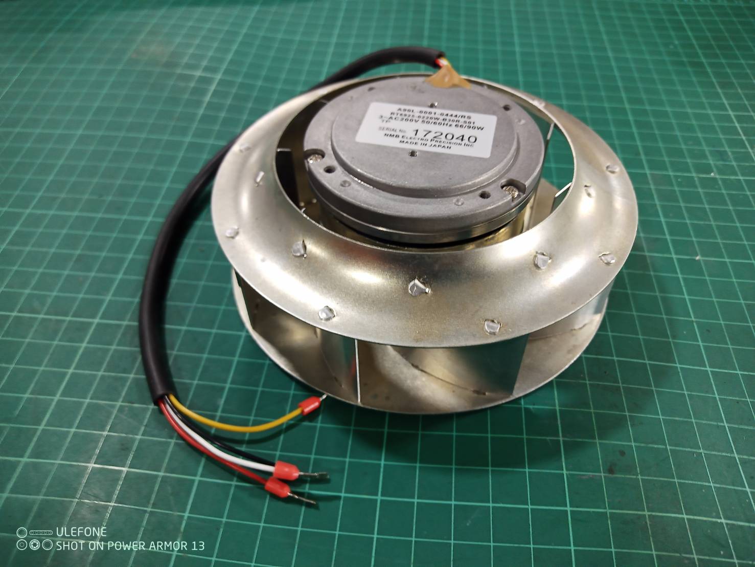 FANUC A90L-0001-0444/RS RT6925-0220W-B30R-S01 SPINDLE FAN MOTOR