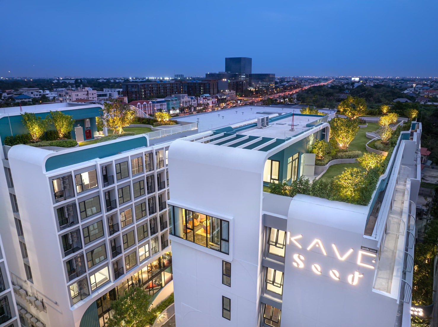 ให้เช่าห้องแบบ 1ห้องนอน 1ห้องน้ำ โซนพื้นที่ ม.เกษตร BTS เสนานิคม คอนโด Kave Seed Kaset (เคฟ ซี๊ด เกษตร) Low Rise ขนาดห้อง 26 ตรม. ชั้น 7 ตึก C