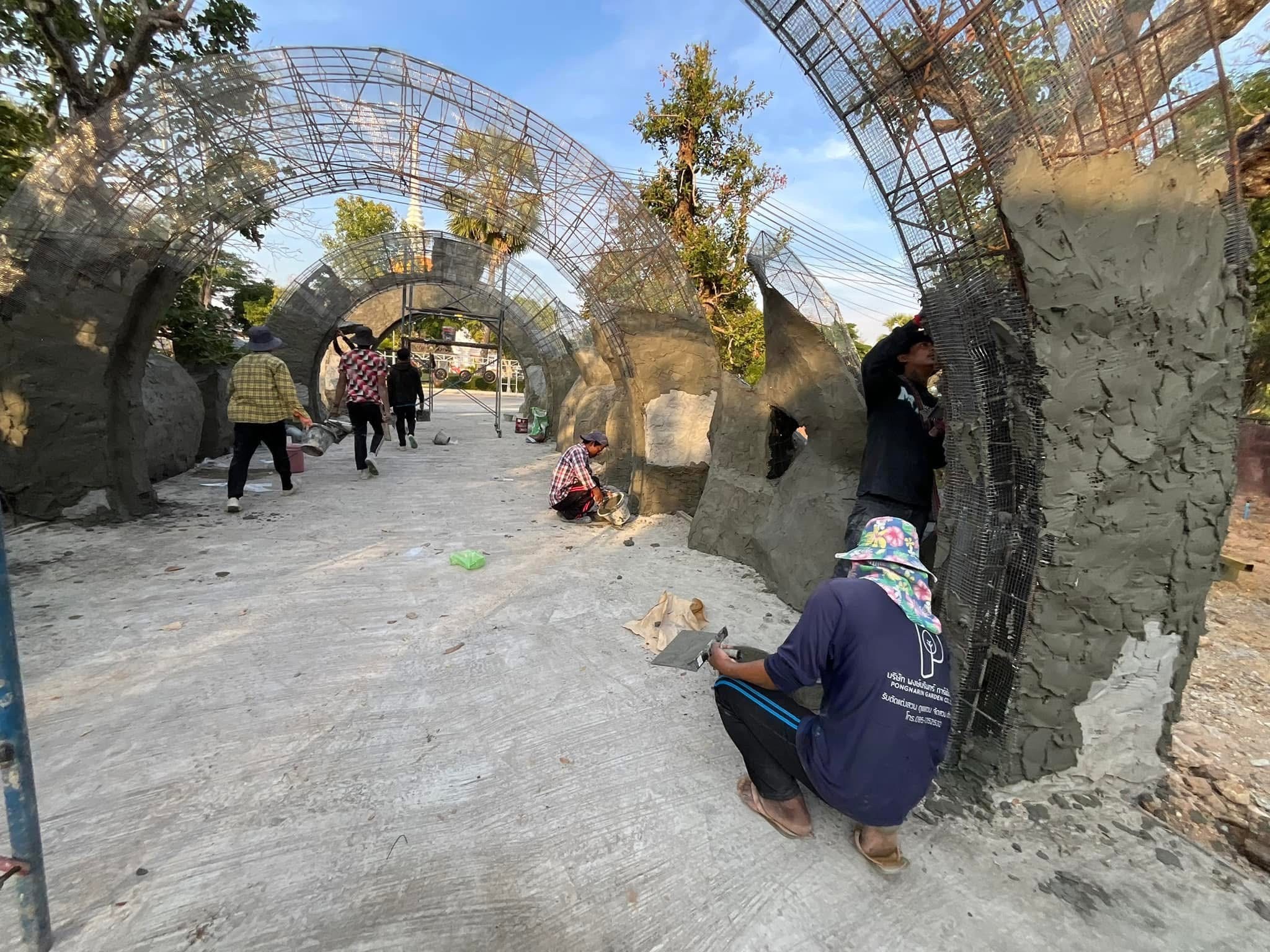 งานออกแบบ จัดสร้างสวนพุทธศิลป์ อุทยานพระนาดูนทะลุมิติ จ.มหาสารคาม สอบถาม โทร 061-6592998