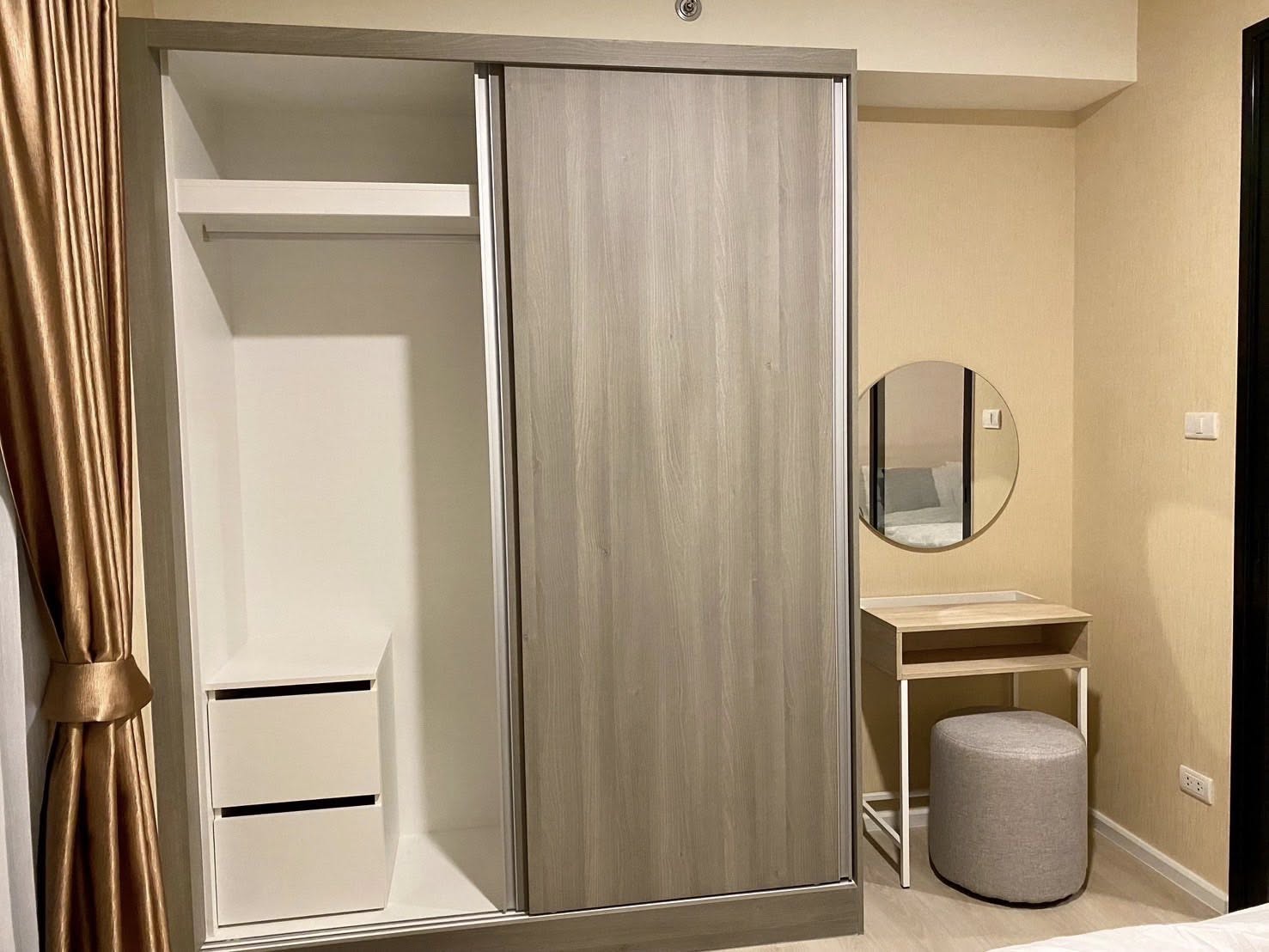 ให้เช่าห้องแบบ 1ห้องนอน 1ห้องน้ำ โซนพื้นที่ เมกาบางนา คอนโด A space mega (เอ สเปซ เมกา) High Rise ขนาดห้อง 29 ตรม. ชั้น 12 ตึก A