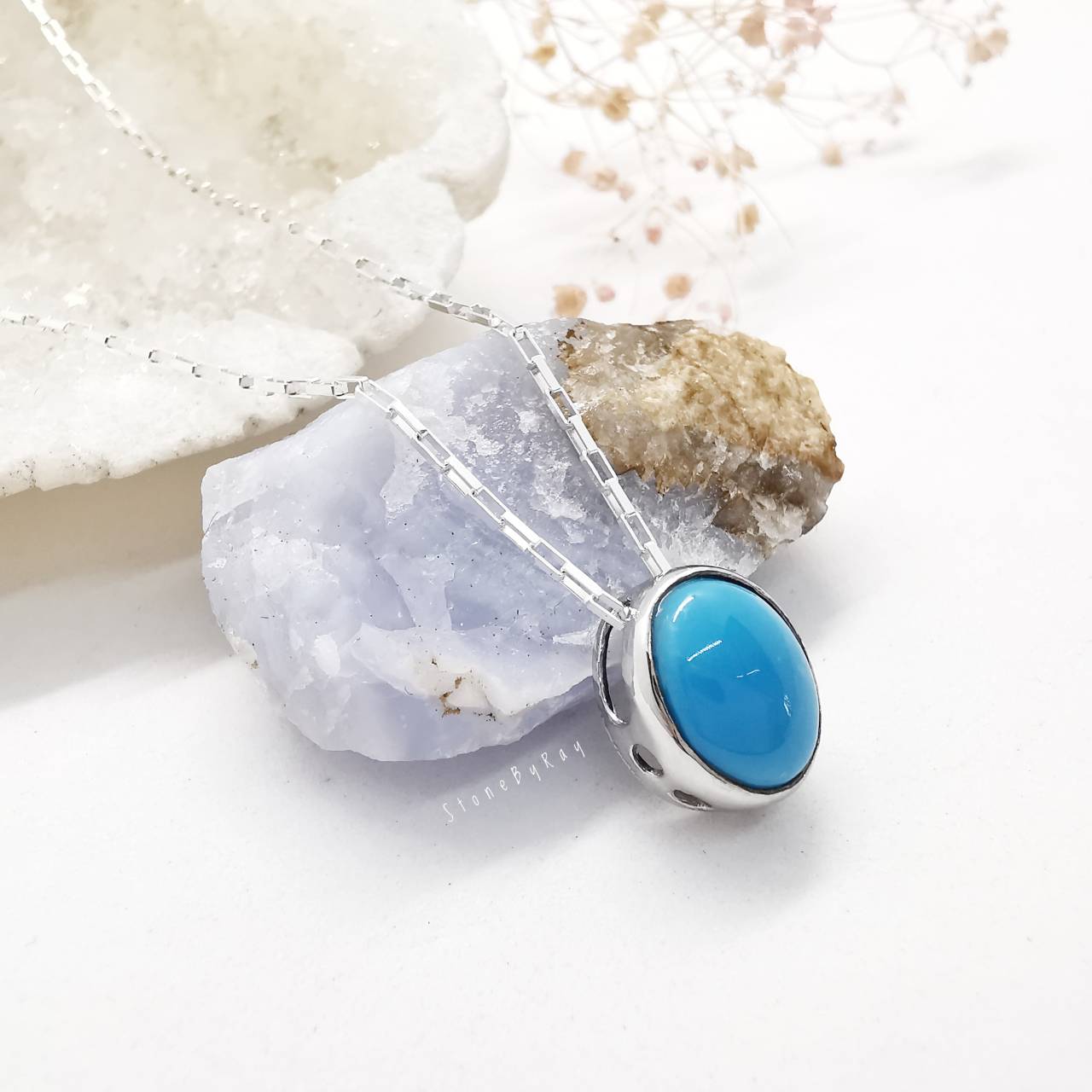 สร้อยคอเงินจี้หินเทอร์ควอยส์ Turquoise