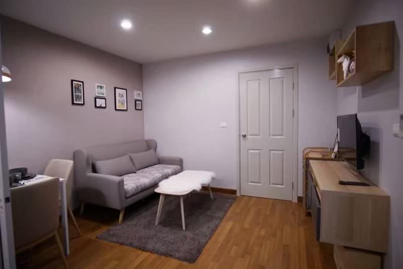 ให้เช่าคอนโด Regent Home Sukhumvit 81 (รีเจ้นท์ โฮม สุขุมวิท 81) - ตกแต่งเฟอร์ครบมีเครื่องซักผ้า - การเดินทาง: BTS อ่อนนุช