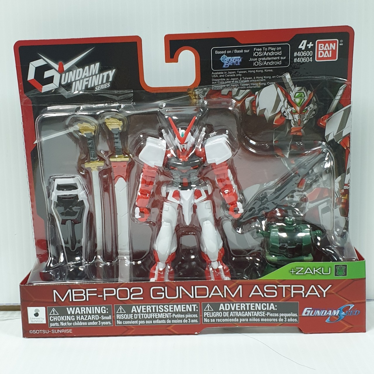 045557406011 gundam 4.5inch build artemis&rx-78-2 &wing&astray red &barbatos(Free Zaku )Set of 6 ได้ 6แบบครับ