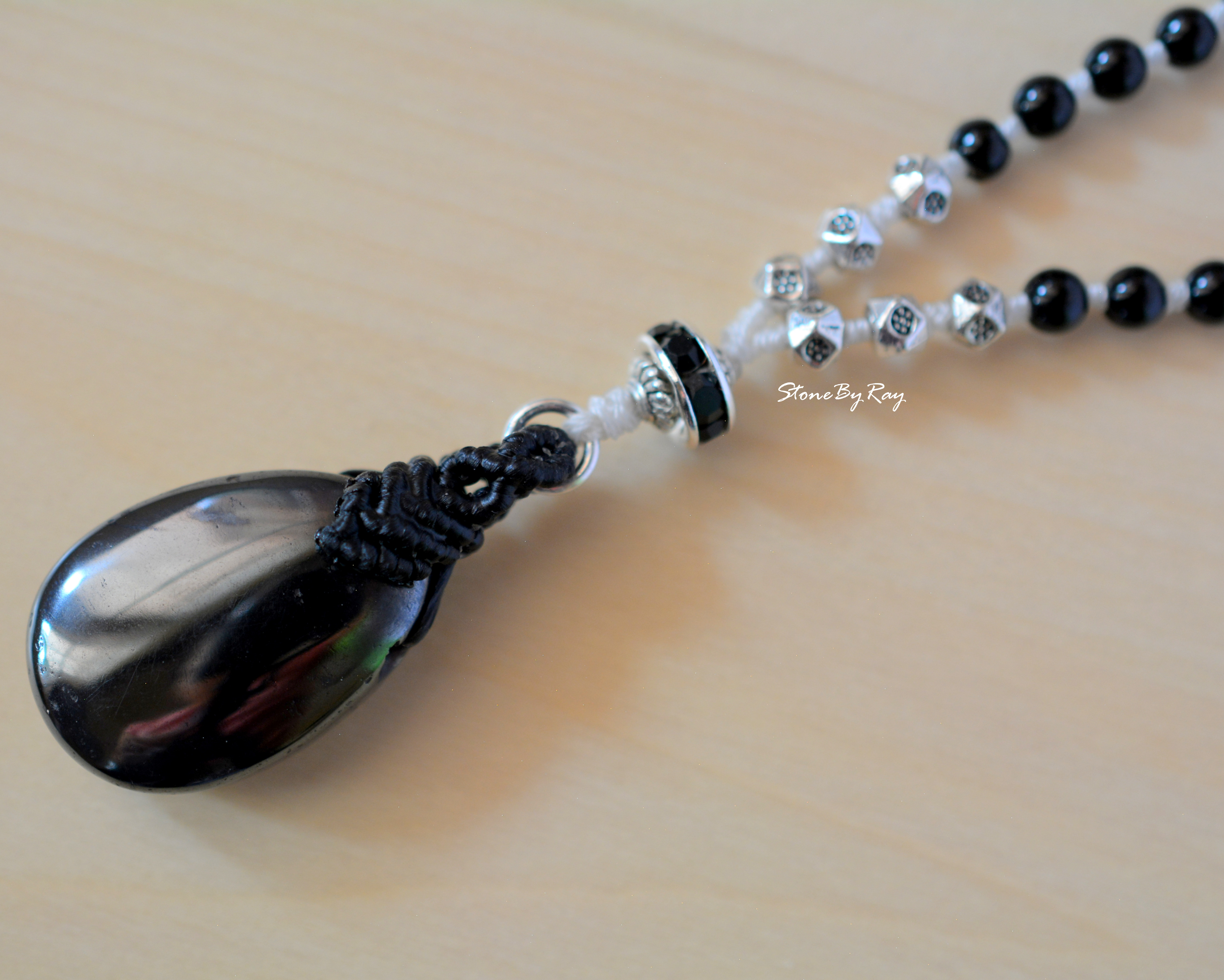 สร้อยคอมงคล108จี้หินเฮมาไทต์(Hematite)