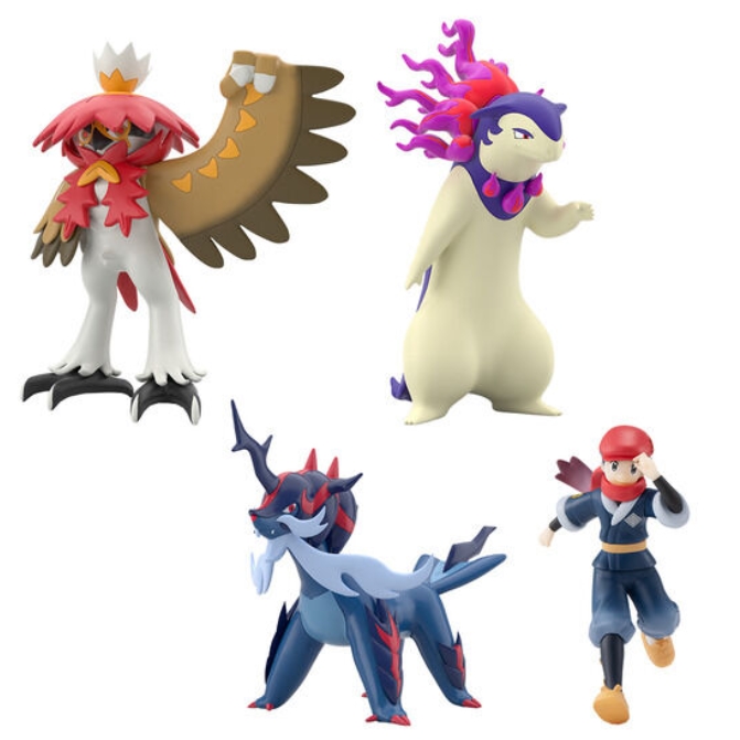Preorderเข้า 11-12/2025 รบกวนสั่งแยกกับสินค้ารายการอื่นครับ Bandai 4570117924798 POKÉMON SCALE WORLD HISUI REGION REI & TYPHLOSION (HISUIAN FORM) & DECIDUEYE (HISUIAN FORM) & SAMUROTT (HISUIAN FORM) W/O GUM