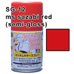 SG-12 ms sazabi red (semi-gloss) 100ml.