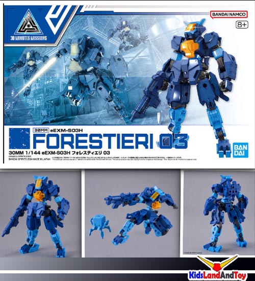 Bandai 4573102663016 30MM 1/144 eEXM-S03H FORESTIERI 03