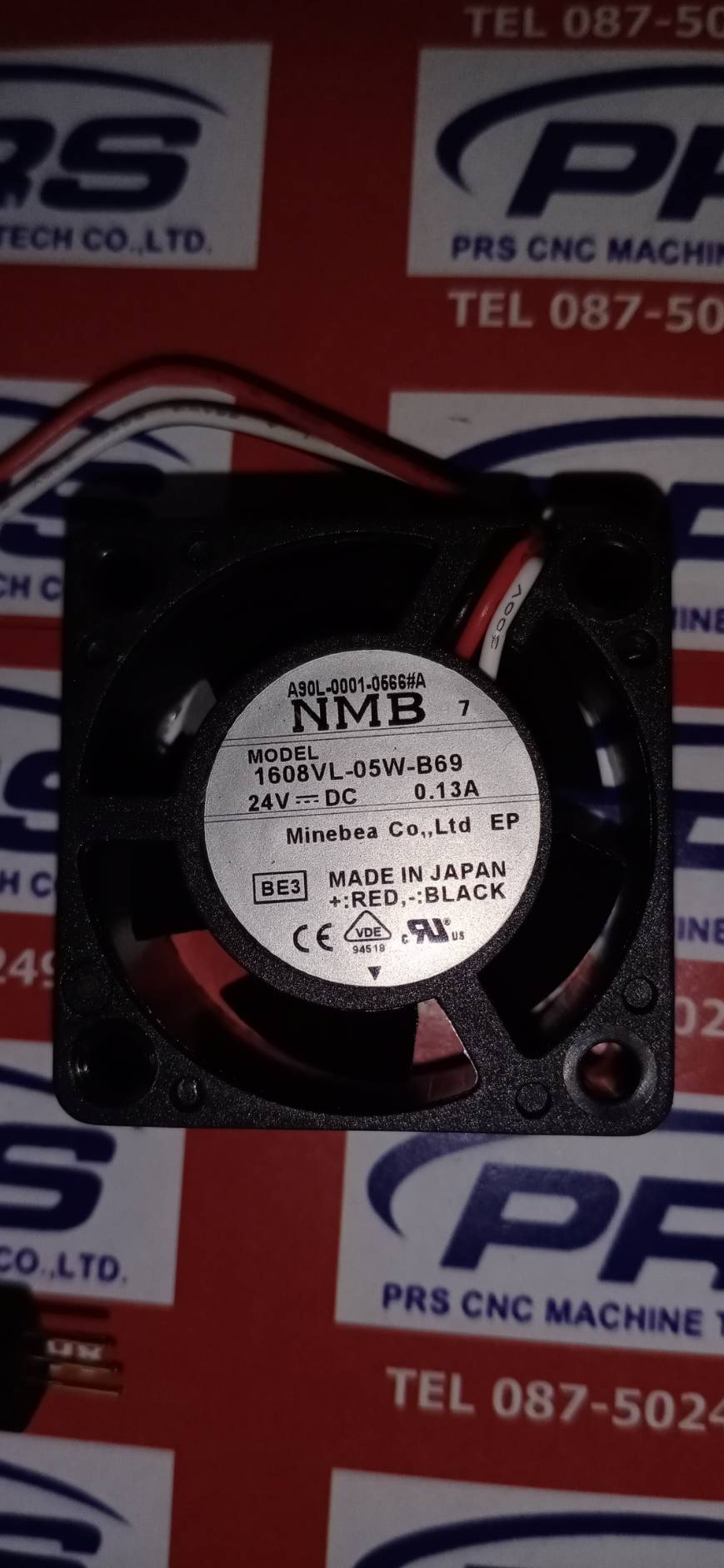 NMB MODEL 1608VL-05W-B69 A90L-0001-0507 black plug no.2