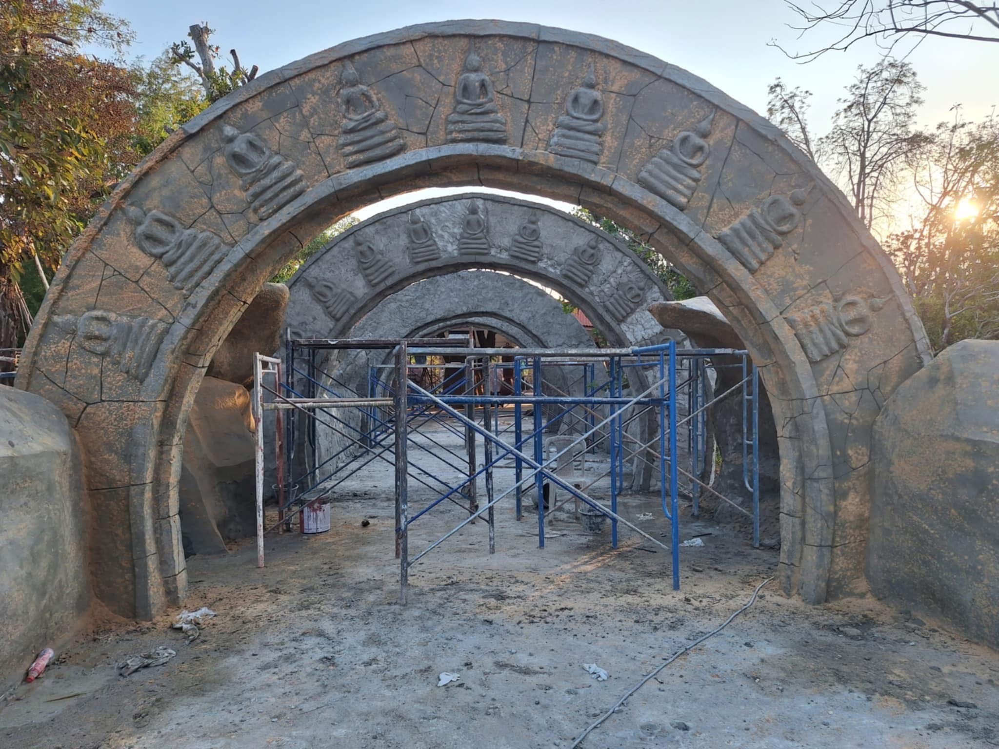 งานออกแบบ จัดสร้างสวนพุทธศิลป์ อุทยานพระนาดูนทะลุมิติ จ.มหาสารคาม สอบถาม โทร 061-6592998