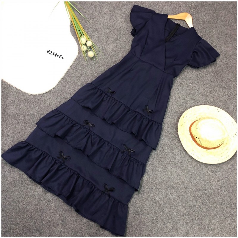 kudapy MaxiDress แม็กซี่เดรสยาว ไหล่ระบาย ผ้าไหมอิตาลี่ ใส่แล้วดูขับผิวสุดๆ