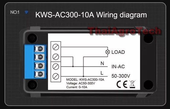 เครื่องมือวัด กำลังพลังงาน(W) กระแส(A) แรงดัน(V) สำหรับไฟฟ้ากระแสสลับ(AC) พร้อมเซนเซอร์วัดอุณหภูมิ KEWEISI,KWS-AC300 Digital Voltmeter AC 50-300V Voltage 45-65Hz Power Energy Meter LED Wattmeter