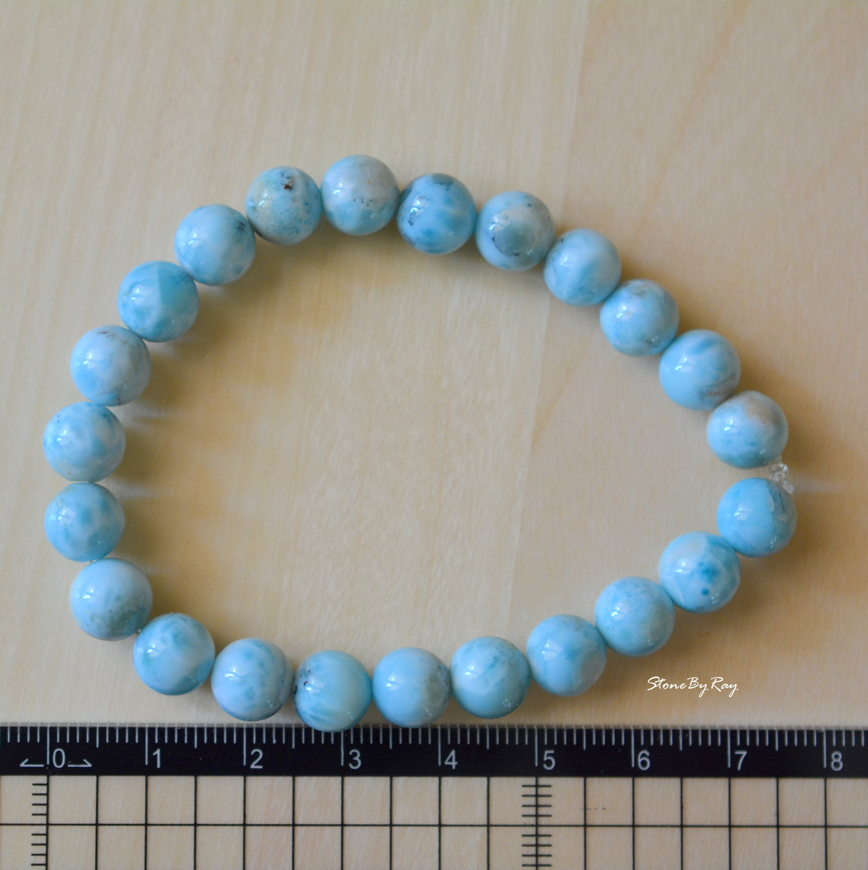 สร้อยข้อมือหินลาริมาร์(Larimar)