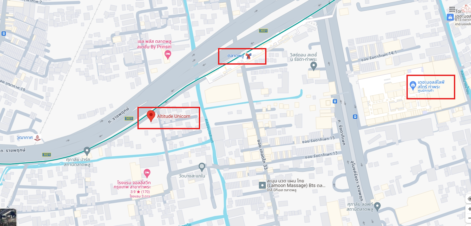 ปล่อยเช่าคอนโด Altitude Unicorn Sathorn-Tha Phra (อัลติจูด ยูนิคอร์น สาทร-ท่าพระ) - Duplex 2ห้องนอน 1ห้องน้ำ 1ห้องนั่งเล่น - ใกล้ BTS ตลาดพลู / เดอะมอลล์ท่าพระ - ขนาดห้อง 39.50 ตรม. ชั้น 21