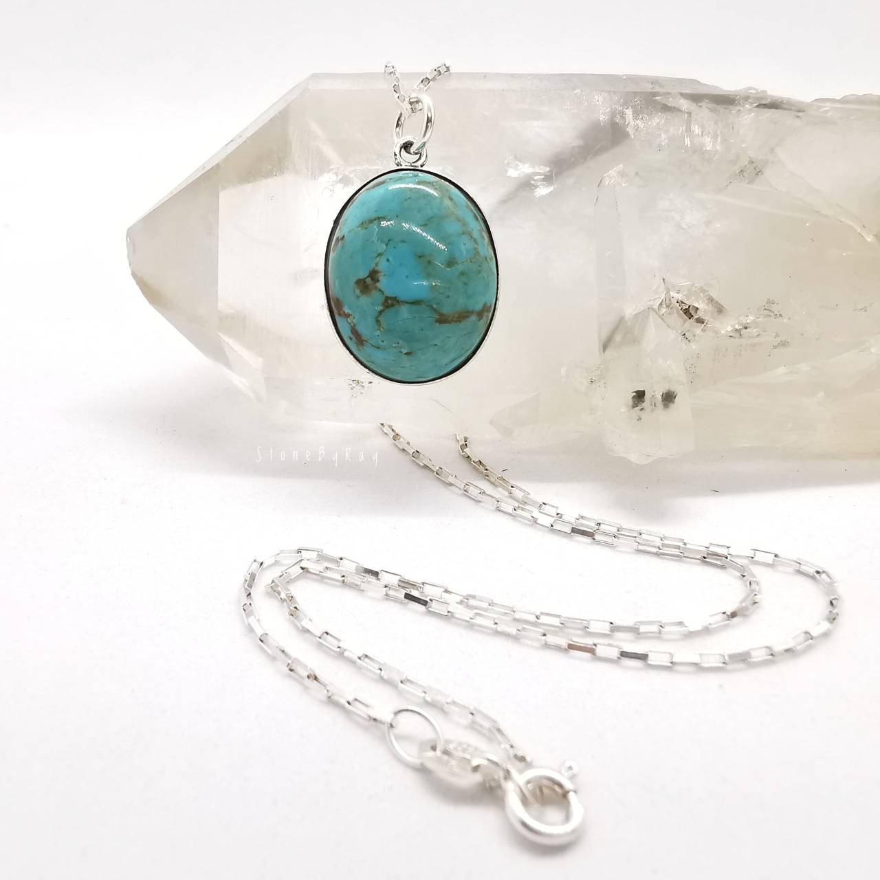 สร้อยคอเงินจี้หินเทอร์ควอยส์ Turquoise