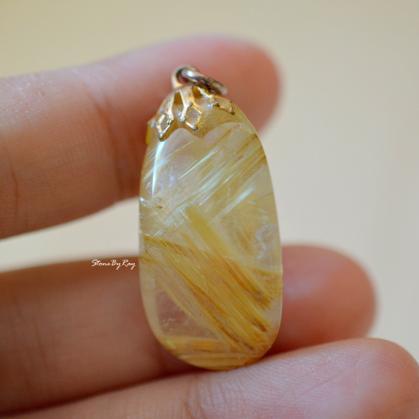 จี้หินไหมทอง (Rutilated Quartz)