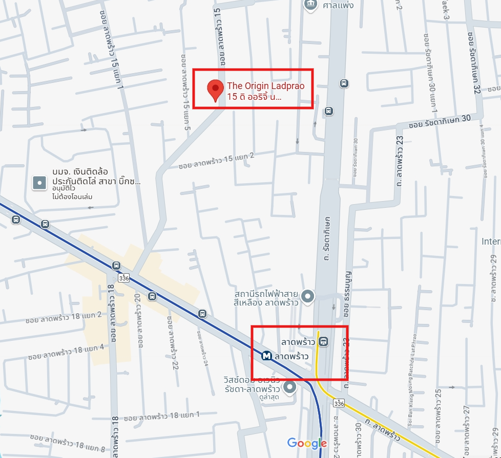 ปล่อยเช่า The Origin Ladprao 15 : ดิ ออริจิ้น ลาดพร้าว 15 - โซนพื้นที่ MRT ลาดพร้าว Studio 1ห้องน้ำ 1ครัว - ขนาดห้อง 24 ตรม. ชั้น 2