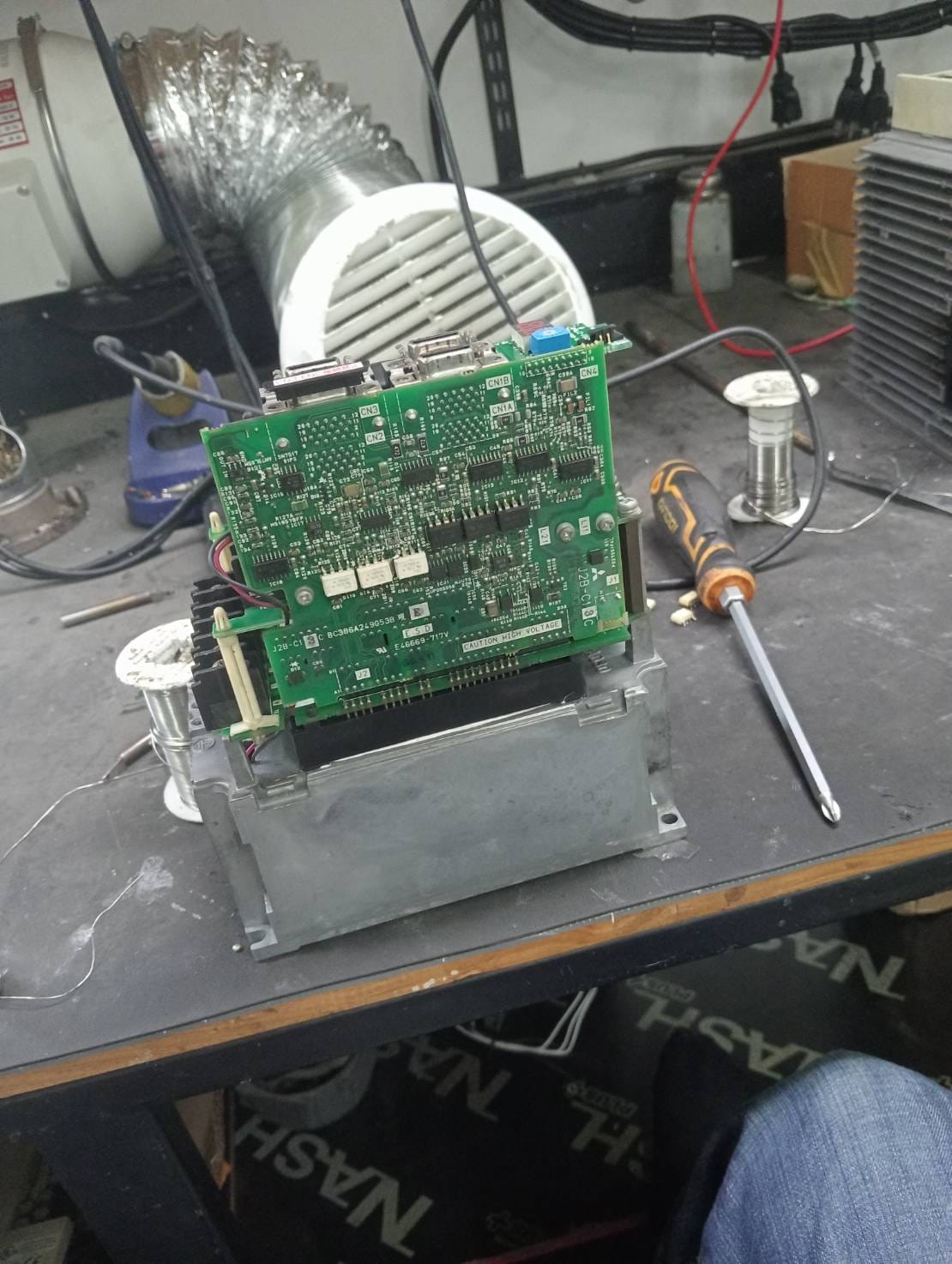 ซ่อม MITSUBISHI MDS-B-SVJ2-20 SERVO DRIVE 2Kw.