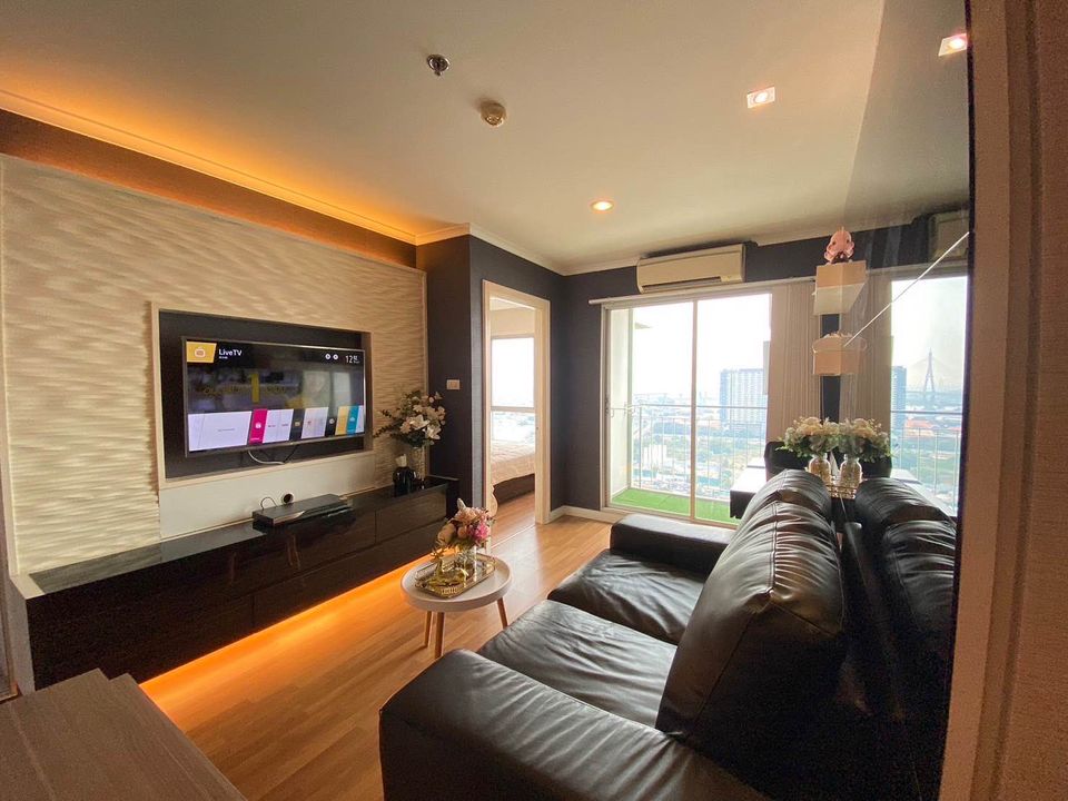 ปล่อยเช่าคอนโด Lumpini Park Riverside Rama 3 ลุมพินี พาร์ค ริเวอร์ไซด์ พระราม 3 - 1ห้องนอน 1ห้องน้ำ 1ห้องนั่งเล่น - ขนาดห้อง 34 ตรม. ชั้น 26A