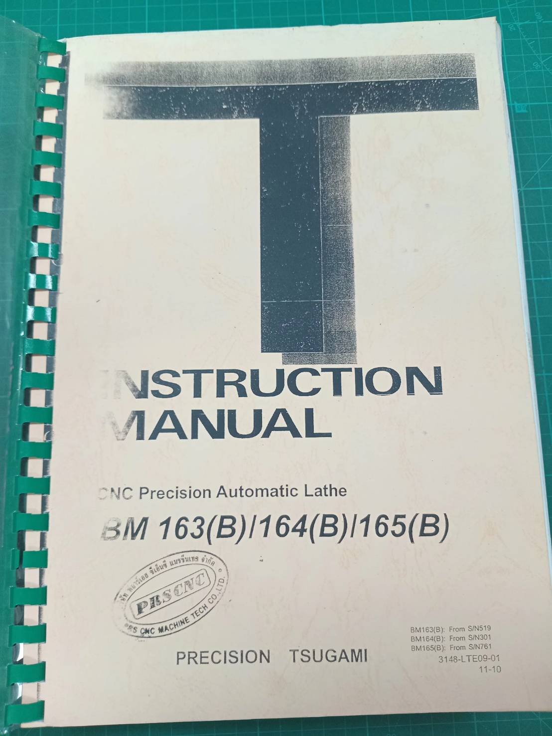 TSUGAMI BM163/164/165/ WIRING LADDER INTRUCTION OPERATION