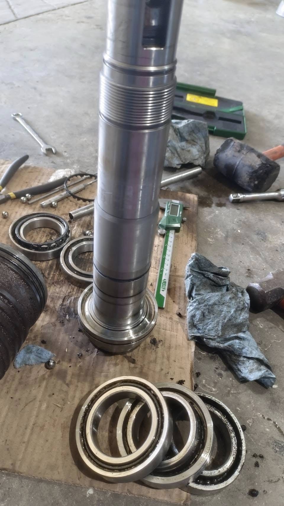 ซ่อม Spindle cnc งานเปลี่ยนลูกปืน