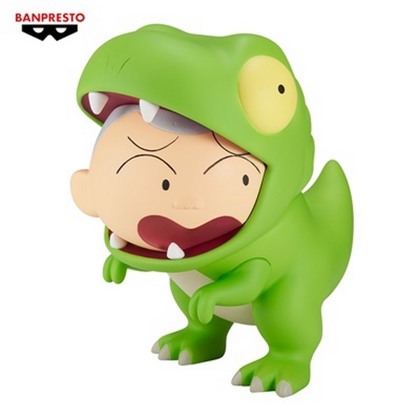 Banpresto 4983164895193 CRAYON SHINCHAN THE MOVIE: OUR DINOSAUR DIARY KASUKABE BOUEITAI FIGURE VOL.2(B:TYRANNOSAURUS MASAO-KUN)
