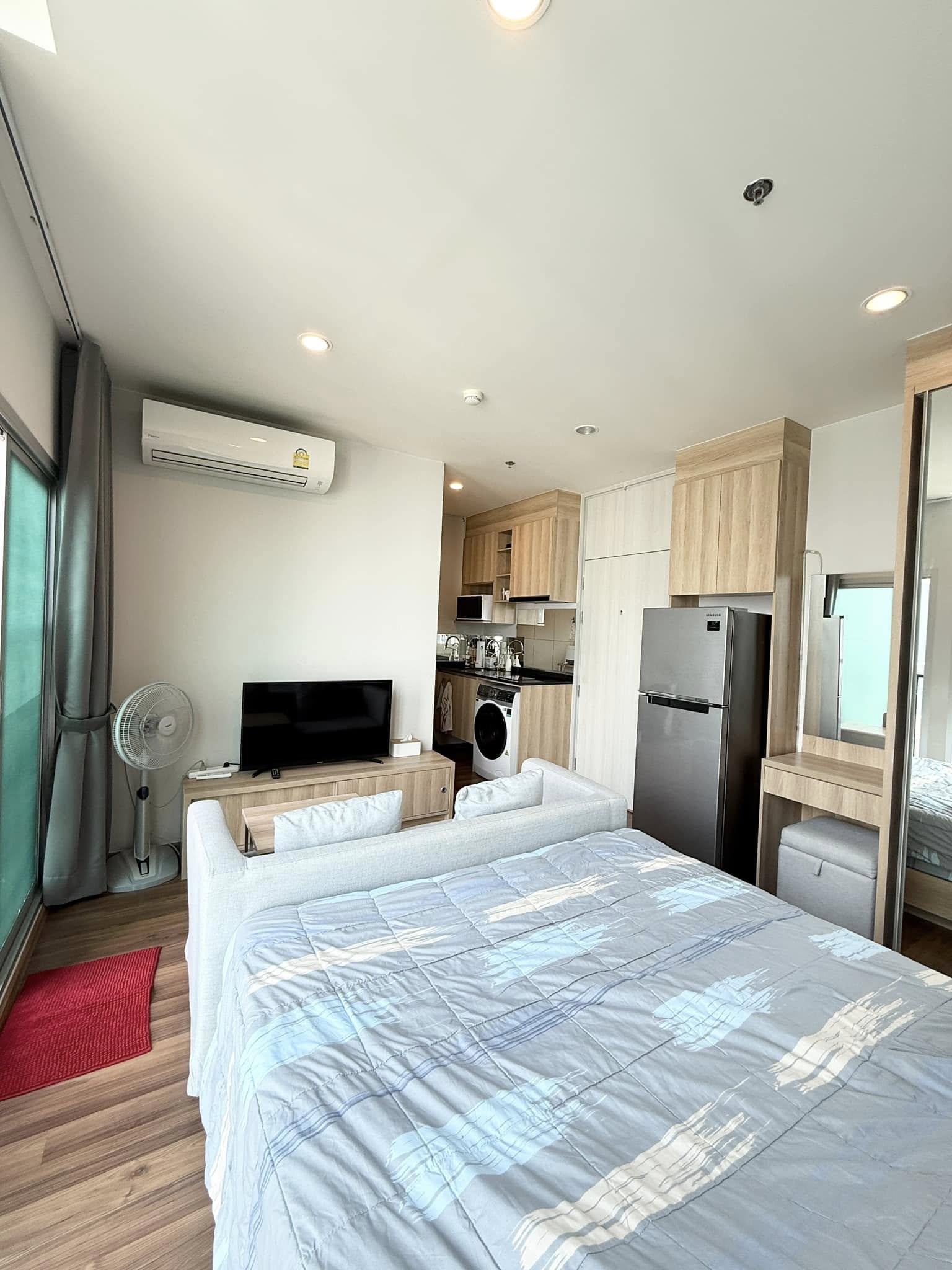 ให้เช่าคอนโด Noble Revolve Ratchada 2 (โนเบิล รีวอลฟ์ รัชดา 2) - โซนพื้นที่ MRT ศูนย์วัฒนธรรม - ห้องแบบ Studio 1ห้องน้ำ - ขนาดห้อง 23 ตรม. ชั้น 35