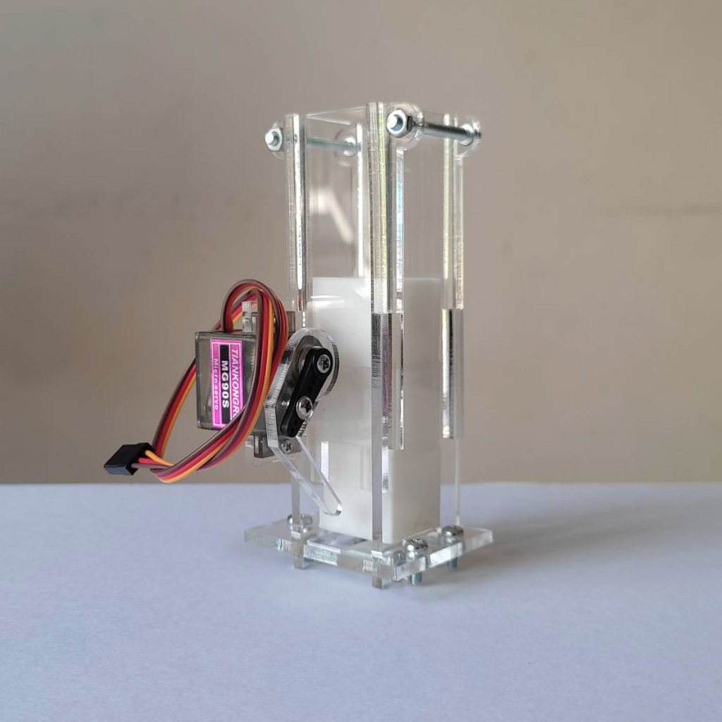 ชุดปล่อยลูกบาศก์ ที่ปล่อยลูกบากศ์สำหรับหุ่นยนต์ (พร้อมลูกบาศก์ขนาด 20mm³ 4 ลูก)