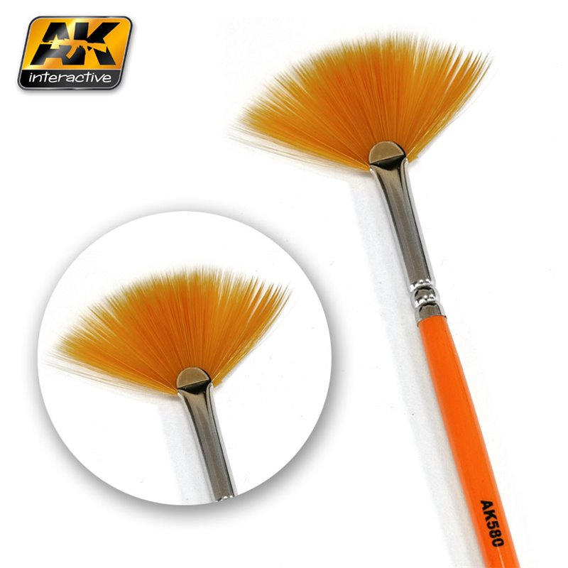 8436535575805 AK580 weathering brush fan shape