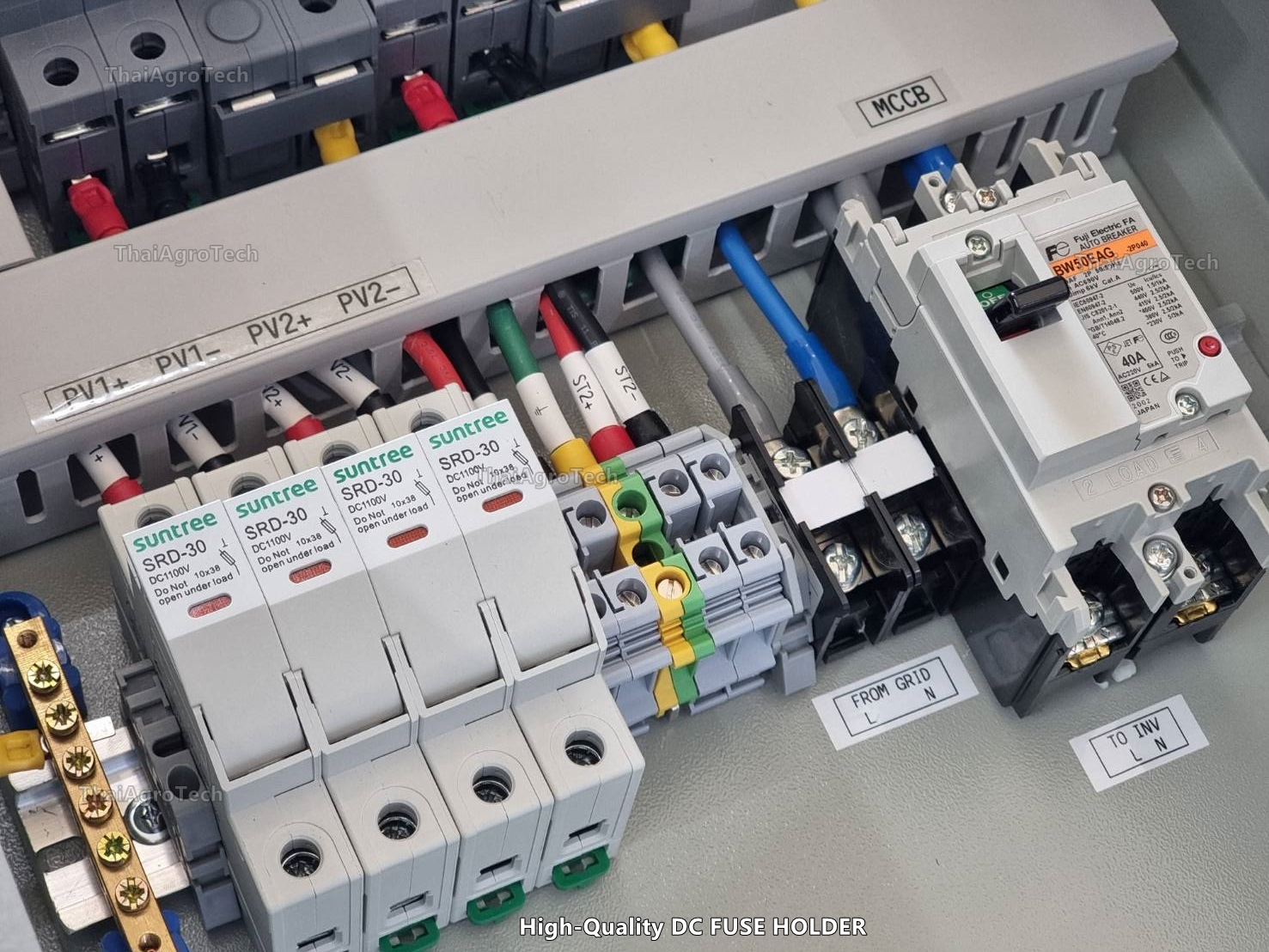 ตู้คอมบายเนอร์ AC-DC combiner ใช้กับงานติดตั้งระบบโซล่าเซลล์ แบบออนกริด 2 สตริง ขนาด 5-8กิโลวัตต์ 1เฟส (เพิ่มกันย้อน DDSU666-H Smart Power Sensor)