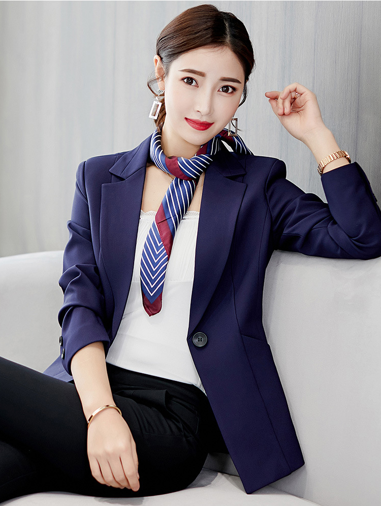 เสื้อสูทผู้หญิงแขนยาวสีกรมท่า S