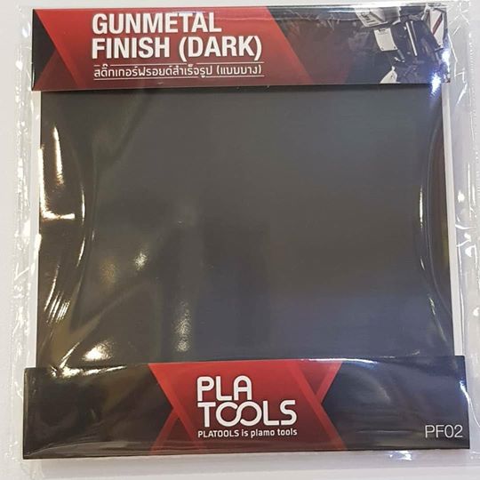 pf02 สติ๊กเกอร์ฟรอยด์สำเร็จรูปแบบบาง gunmetal finish (dark) ขนาด 9*10cm.