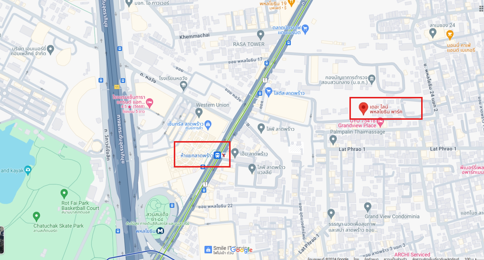 ปล่อยเช่าคอนโด THE LINE Phahonyothin Park (เดอะ ไลน์ พหลโยธิน พาร์ค) - Duplex 2ห้องนอน 2ห้องน้ำ 1ห้องนั่งเล่น 1ห้องครัว - ใกล้ BTS ห้าแยกลาดพร้าว - ขนาดห้อง 83 ตรม. ชั้น 23