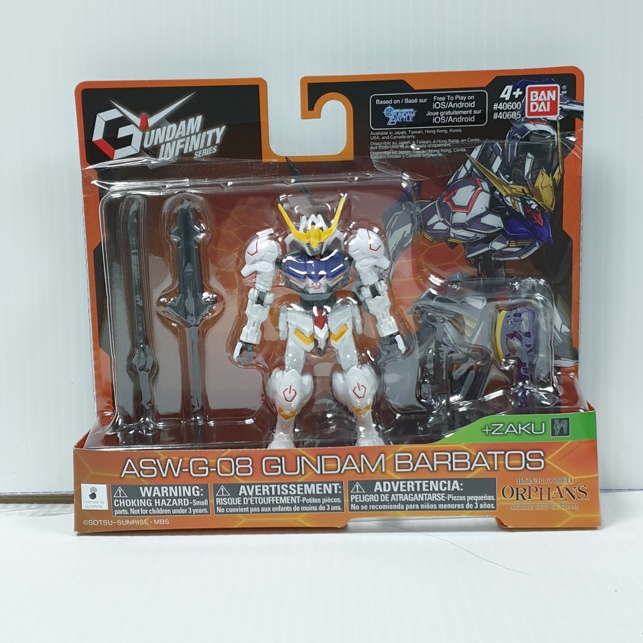 045557406011 gundam 4.5inch build artemis&rx-78-2 &wing&astray red &barbatos(Free Zaku )Set of 6 ได้ 6แบบครับ