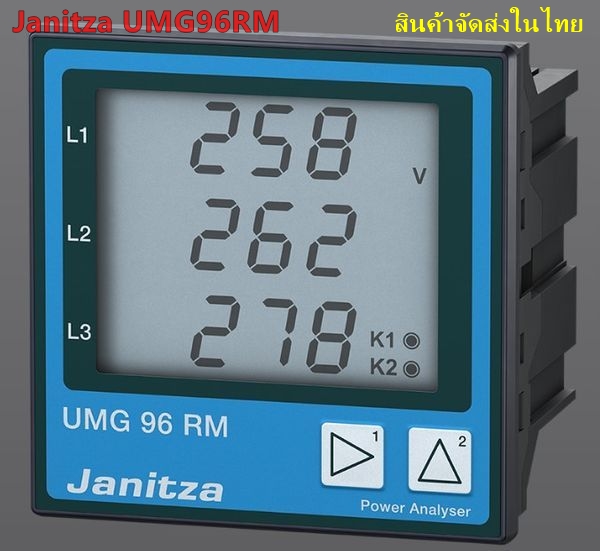 Janitza มิเตอร์วัดพลังงานไฟฟ้า UMG 96RM ใช้งานร่วมกับ Huawei Smart Logger เพื่อใช้เป็นกันย้อน สำหรับ ระบบโซล่าเซลล์